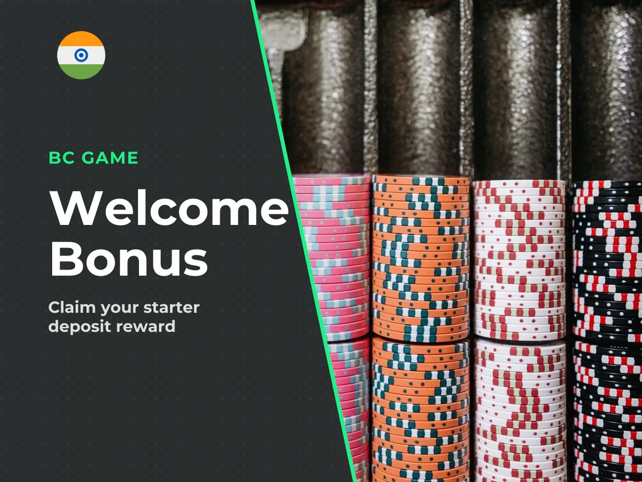 Sign Up Bonus, Welcome Bonus, and Deposit Bonus. Many promotional sites treat these as three separate programmes. On BC Game, they are functionally one mechanism: a bonus activated by your first depos