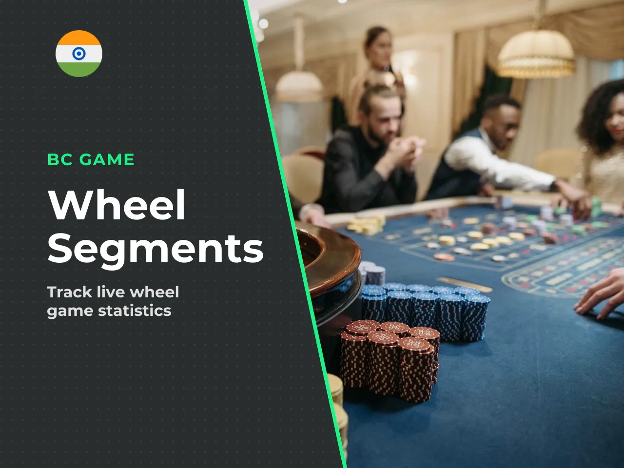 Main number segments on the wheel. The main number segments on the wheel are **1 (pays 1:1)**, **2 (pays 2:1)**, **5 (pays 5:1)**, and **10 (pays 10:1)**, comprising the majority of the board and prov