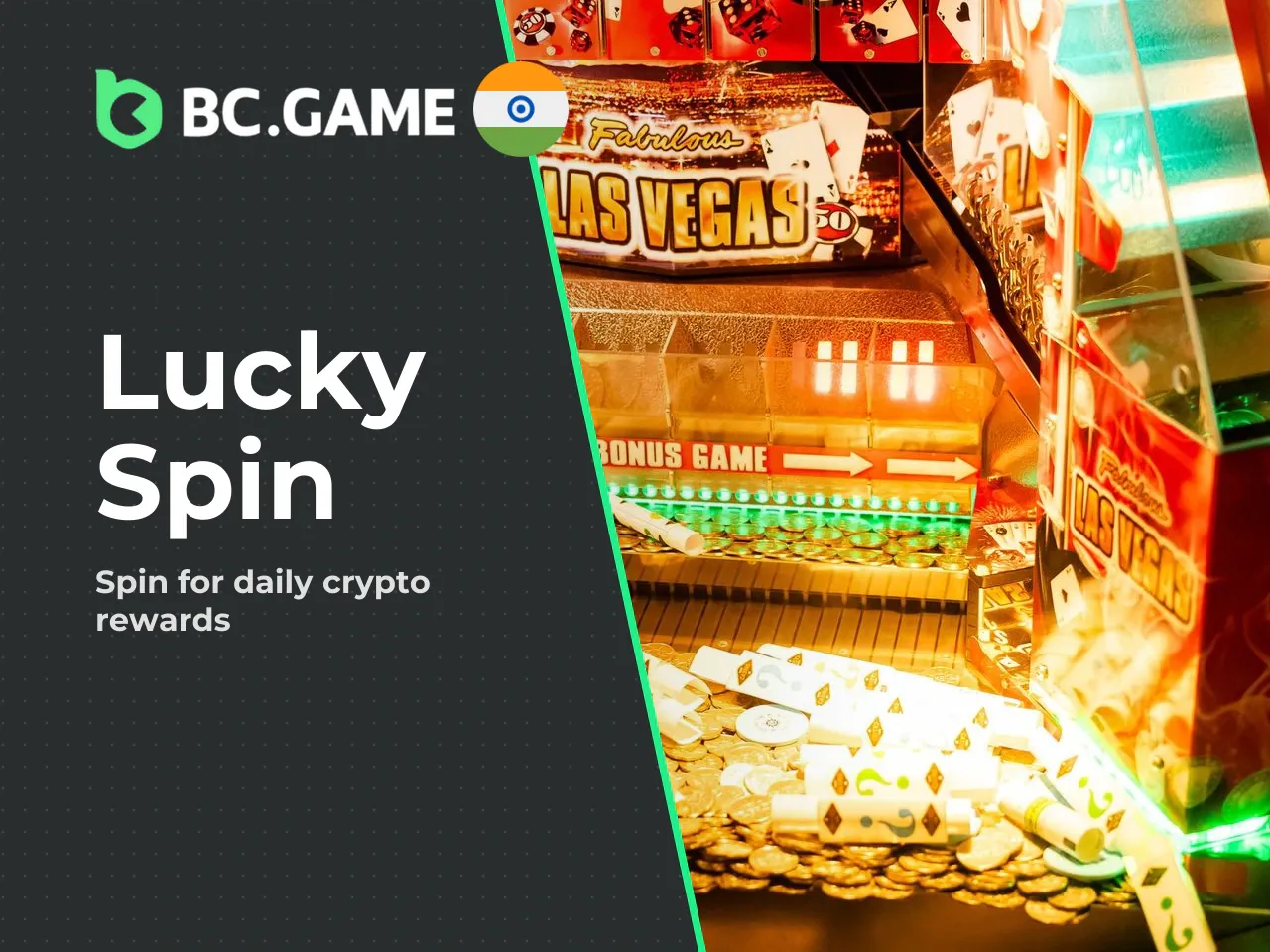 Beyond the welcome bonus, BC Game offers a **Lucky Spin** mechanic available once per day to every logged-in user. Spinning the wheel can yield crypto coins, free spins, or platform-specific tokens (s