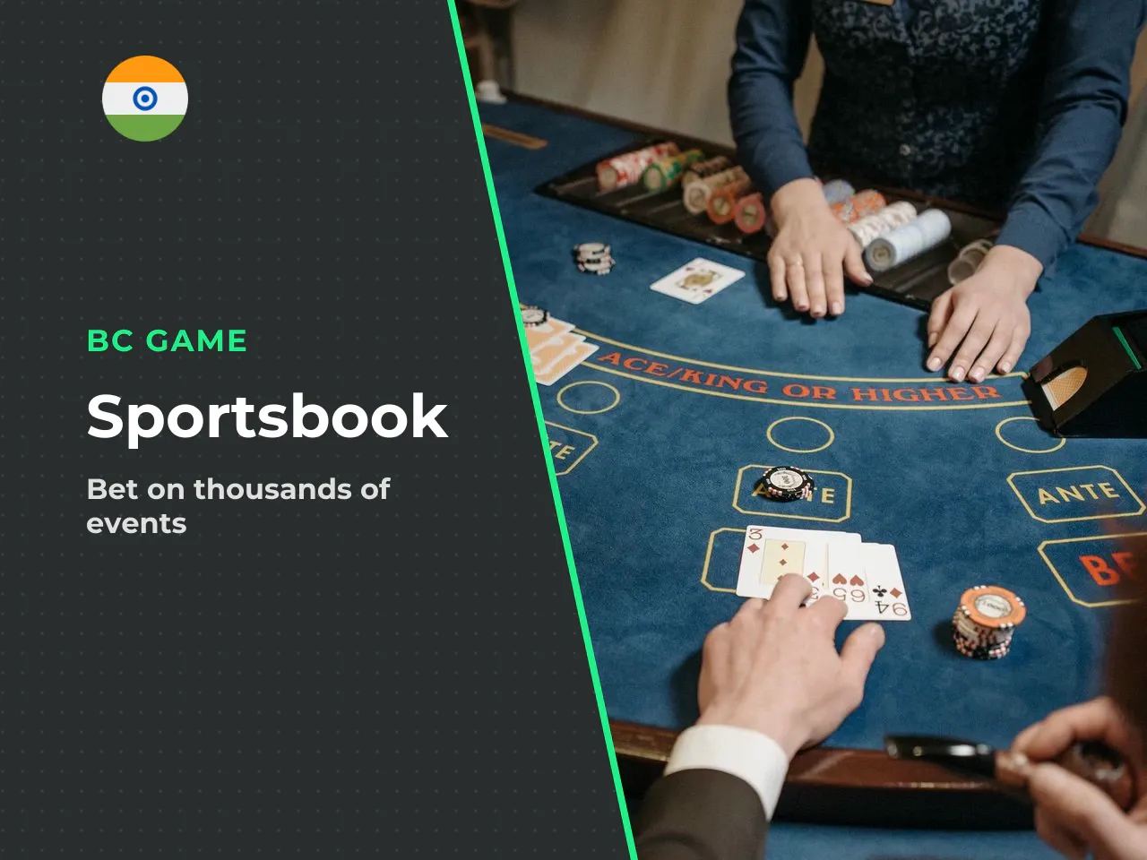 Sports Betting and Live Events. The sportsbook covers 30+ sports with thousands of daily events. Football, basketball, cricket, tennis, esports (CS2, Dota 2, League of Legends), MMA, boxing, table ten