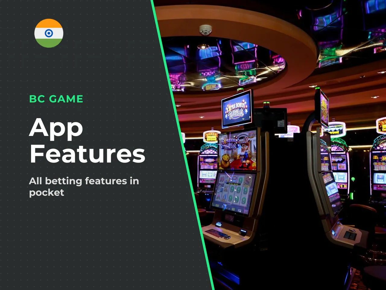 App features for casino, sports and live use. The application integrates dedicated casino and sports sections alongside live access for real-time play. You can manage your cryptocurrency wallet, monit